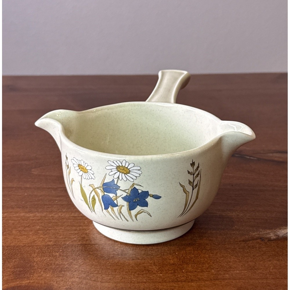 Rare Vintage Hill Top (Lambethware) By Royal Doulton Gravy Boat Handle Floral